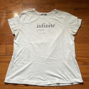 White Zara Infinite Definition T-Shirt